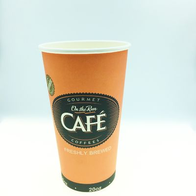فنجان کاغذی با روکش بدون پلاستیک 22oz 630 میلی لیتر سفارشی سازگار با محیط زیست