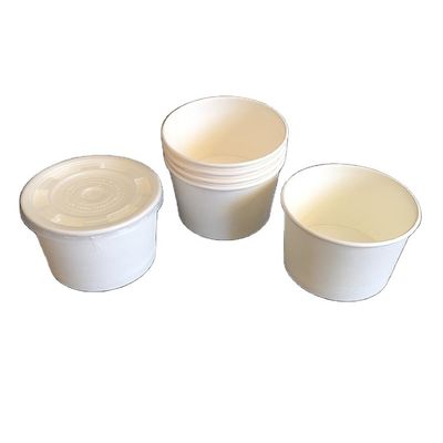 کاسه کاغذی یکبار مصرف 350 میلی لیتر PE پوشش داده شده برای سفارشی سازی چاپ