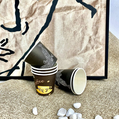 یکبار مصرف یکبار مصرف یکبار مصرف PE دو با پوشش 4oz 125ml گرما و مقاوم در برابر سرماخوردگی